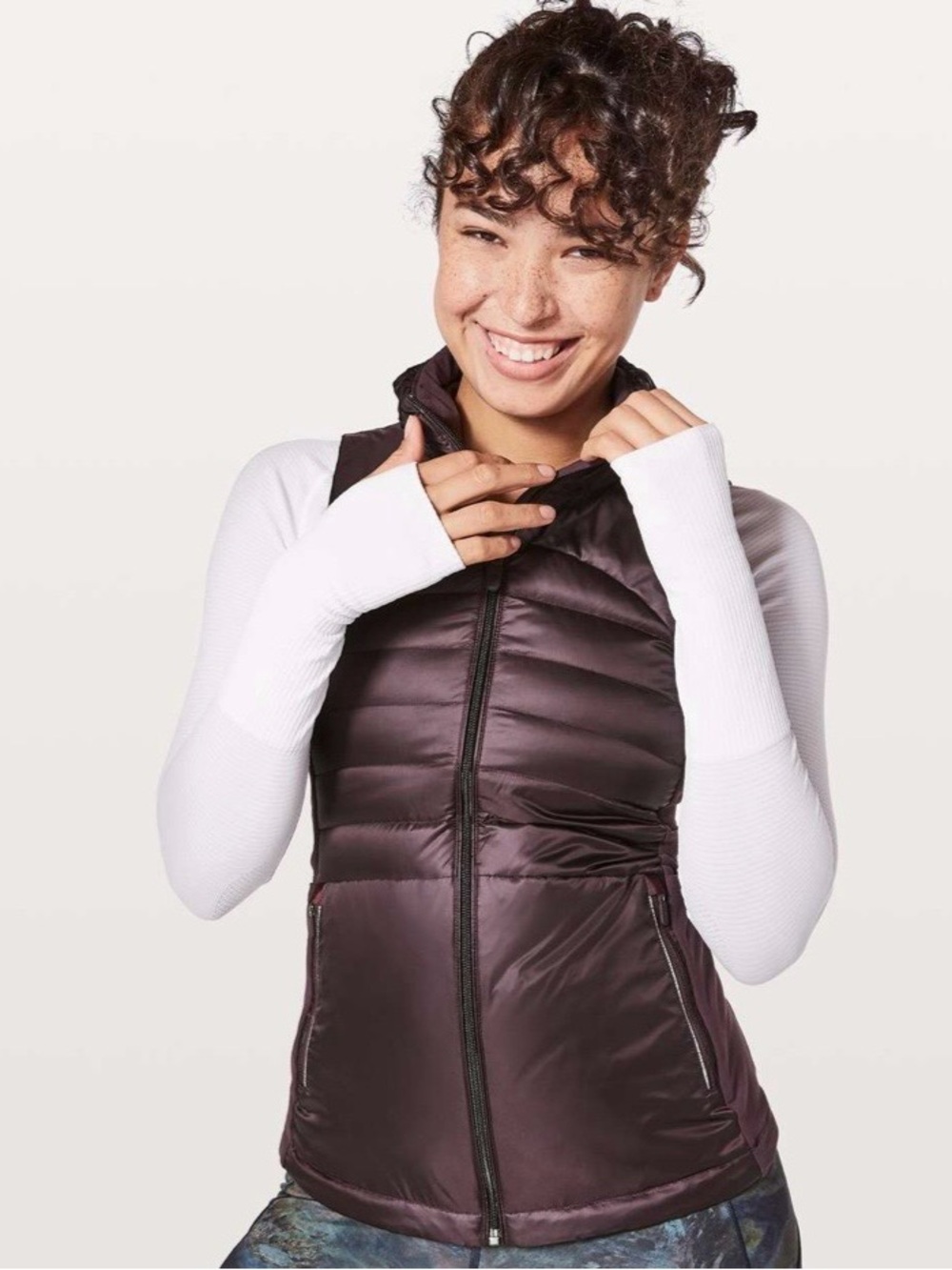 FINAL SALE Lululemon Down For A Run Vest II Black Cherry